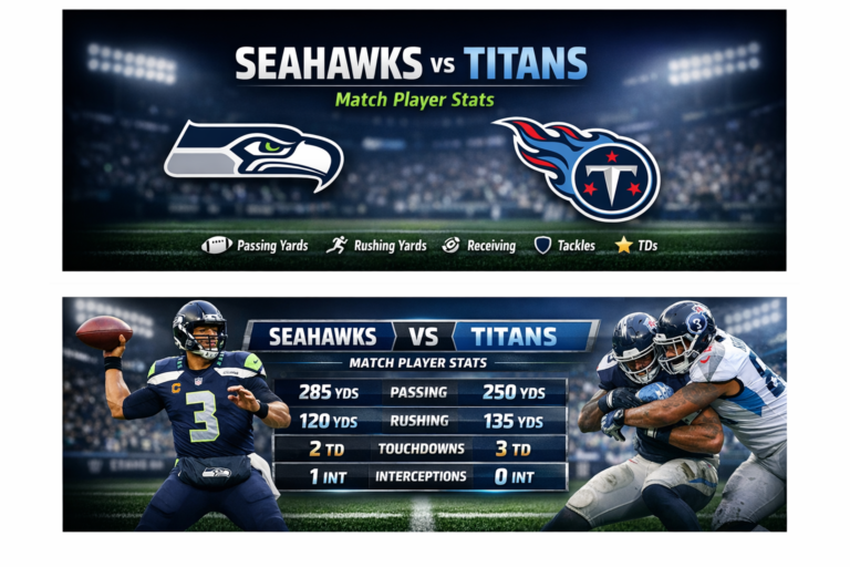 Seahawks vs Tennessee Titans Match Player Stats