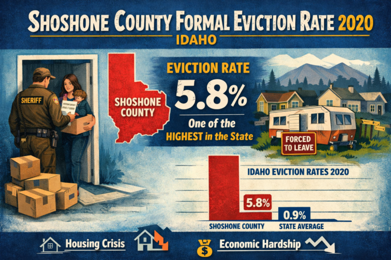 Shoshone County Formal Eviction Rate 2020 Idaho